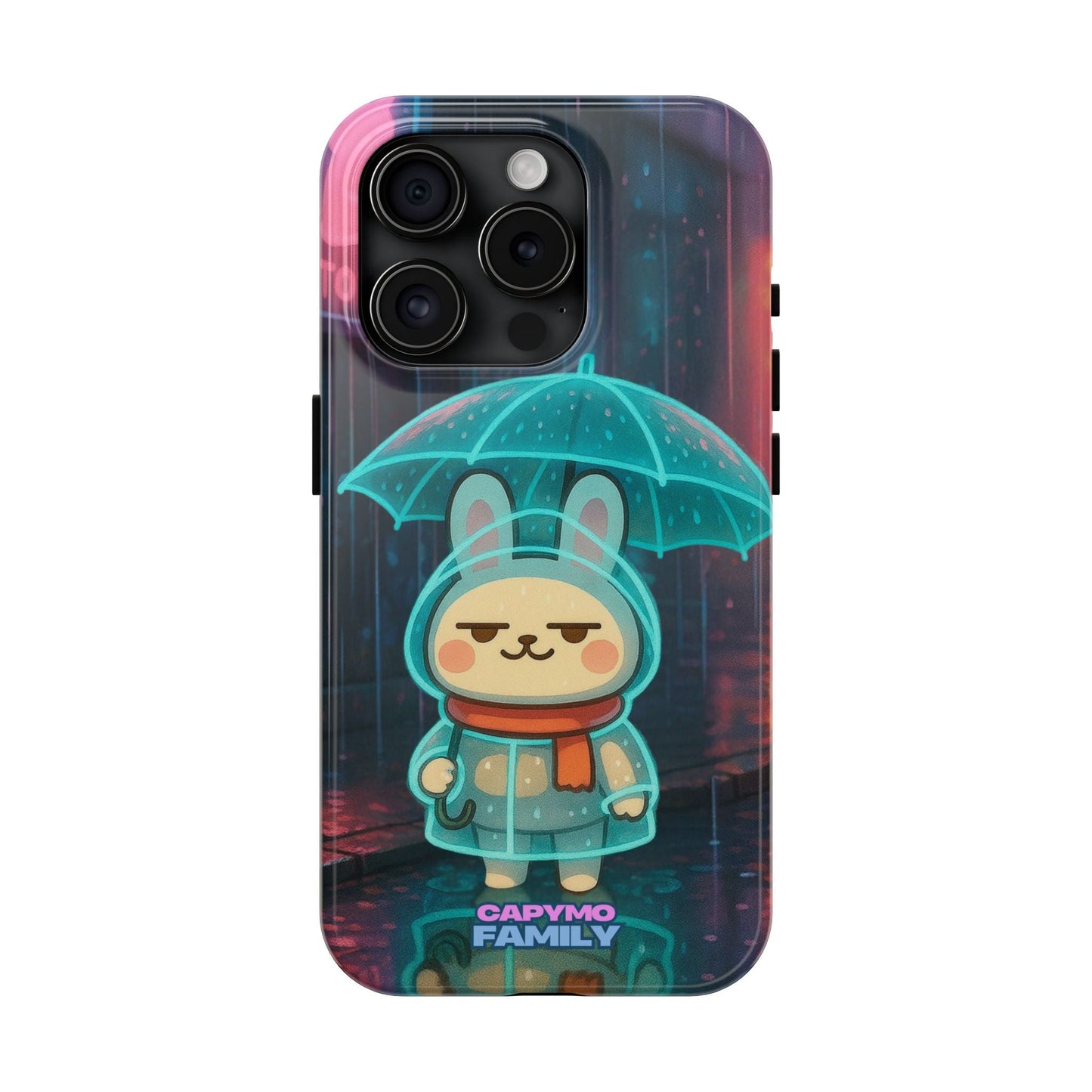Capymo Family Cute Bunny Phone Case - Cyber Umbrella Bunny "Toto" Phone Case - Capymo Family