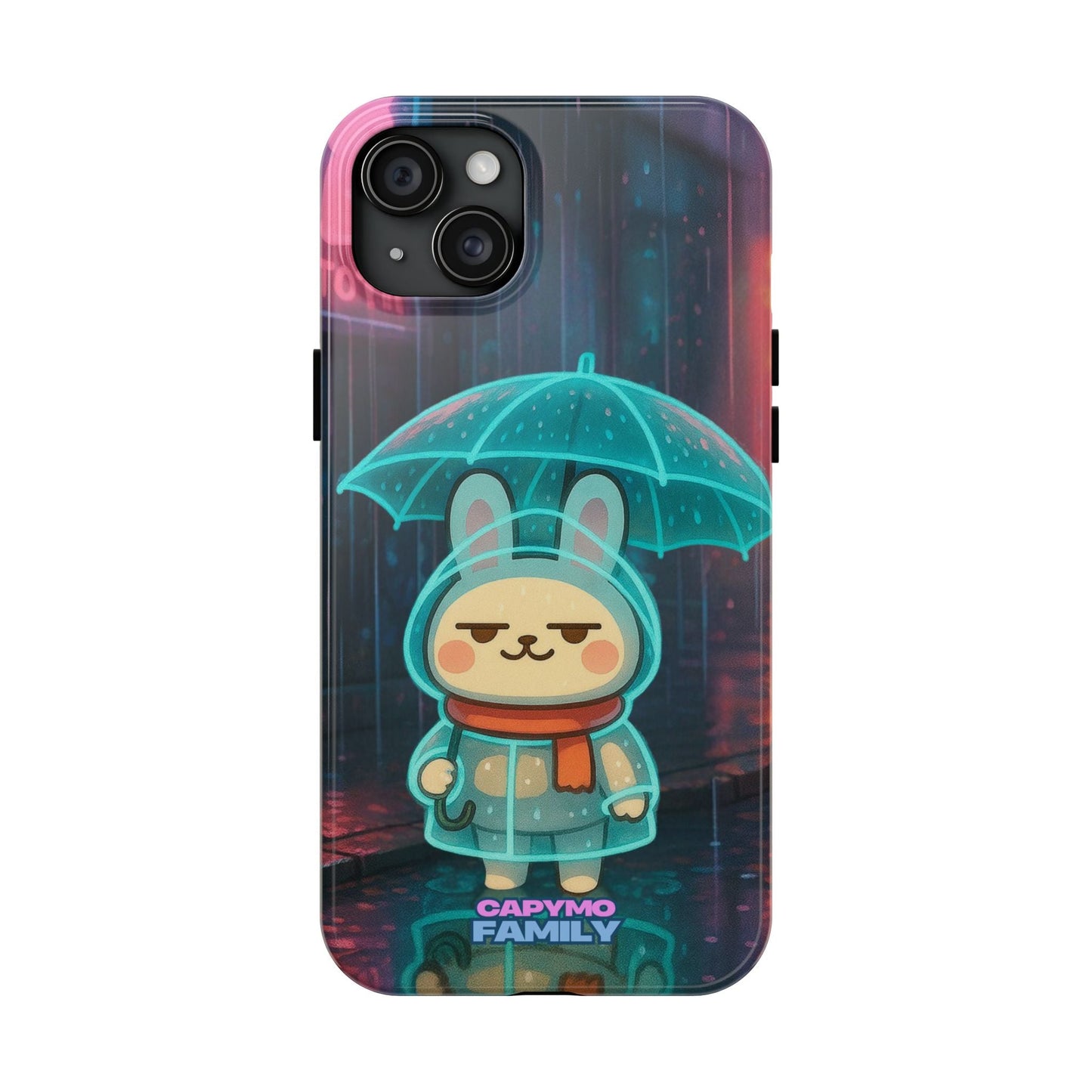 Capymo Family Cute Bunny Phone Case - Cyber Umbrella Bunny "Toto" Phone Case - Capymo Family