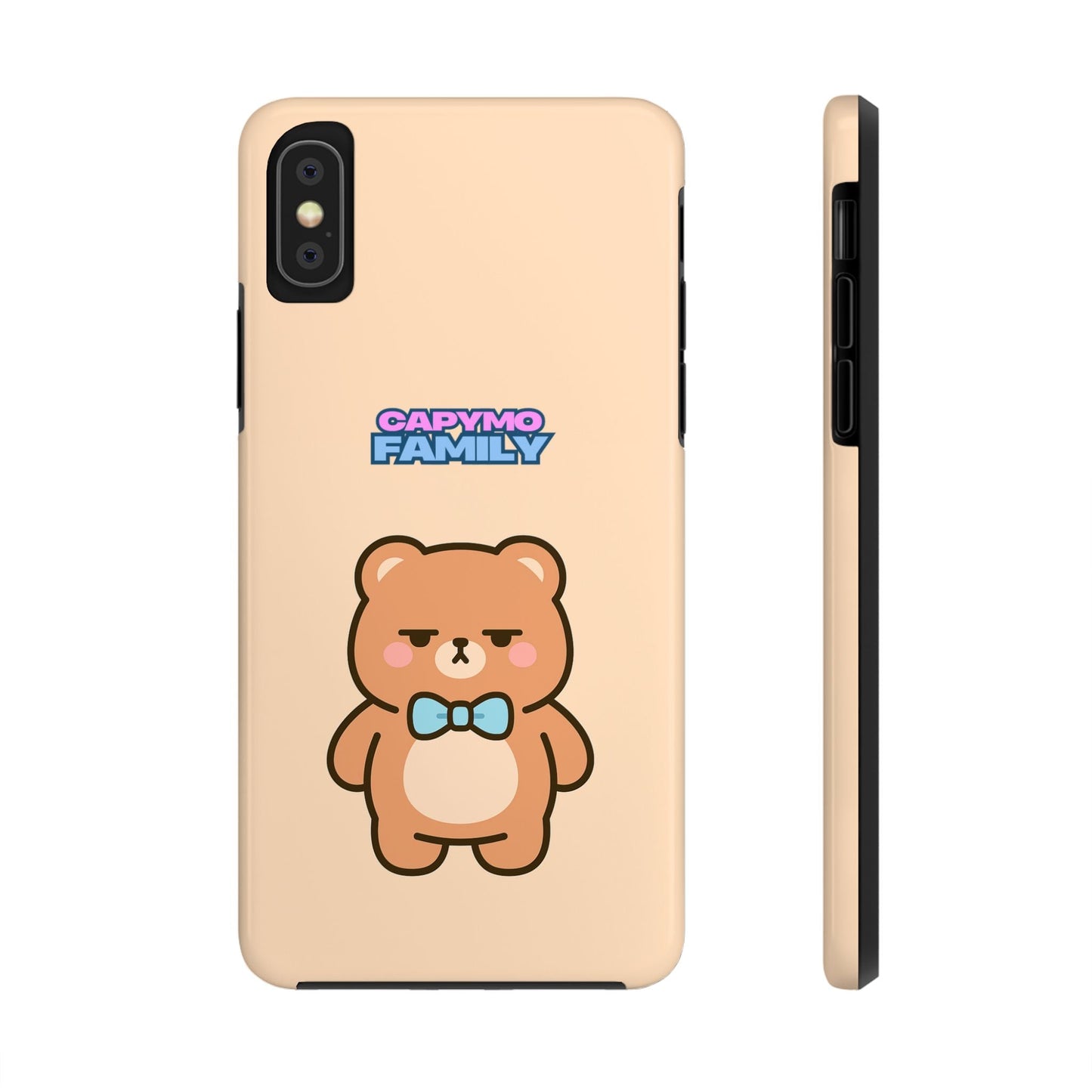 Capymo Family Cute Cartoon Bear Tough Phone Case –"Bobo" The Bear Phone Case - Capymo Family