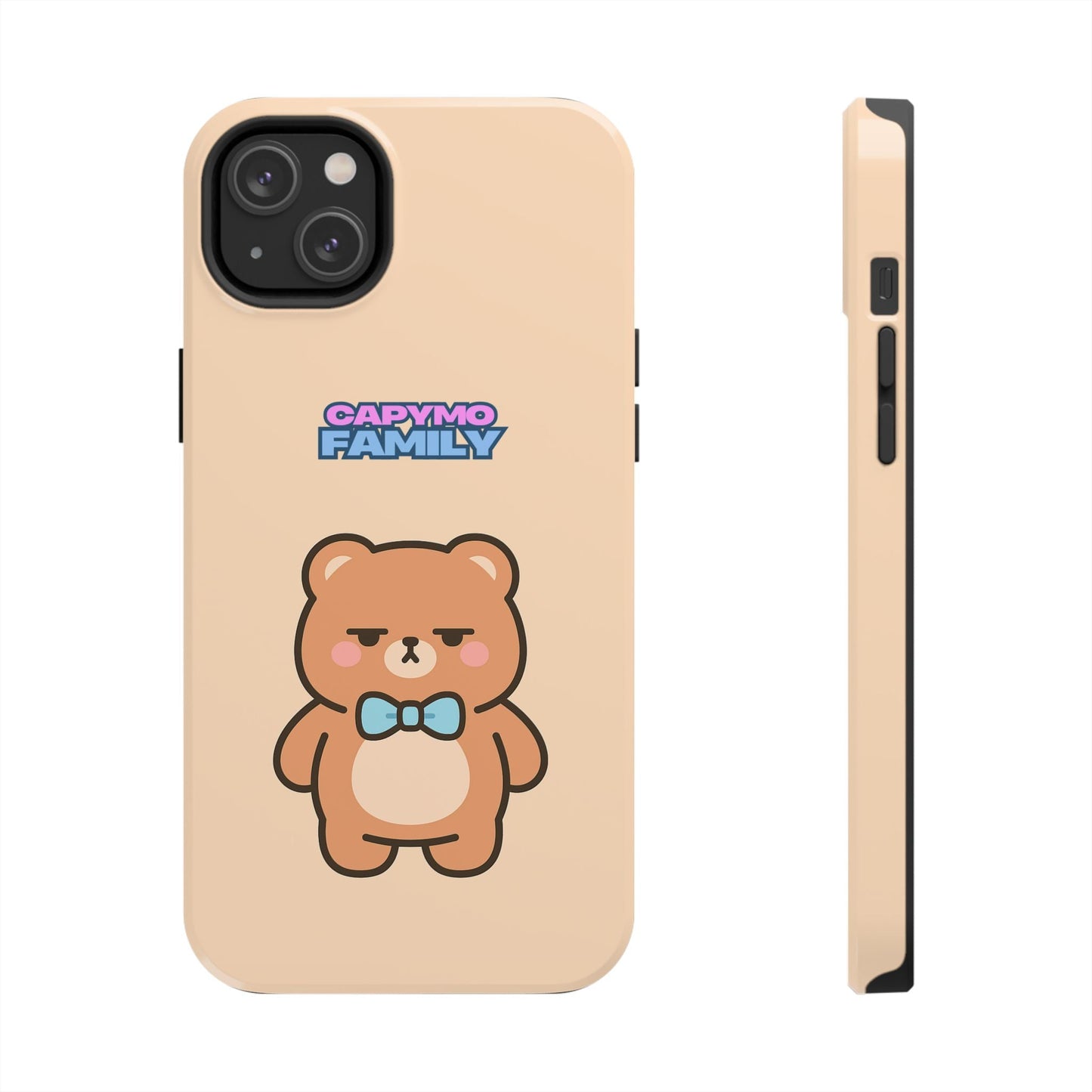 Capymo Family Cute Cartoon Bear Tough Phone Case –"Bobo" The Bear Phone Case - Capymo Family