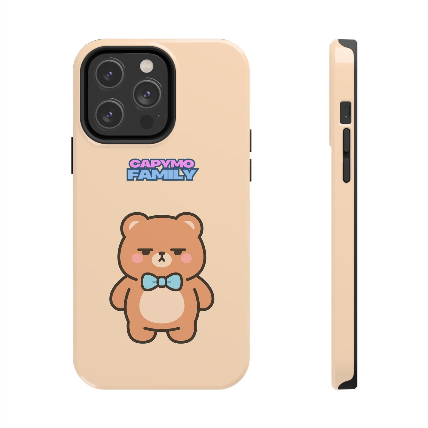 Capymo Family Cute Cartoon Bear Tough Phone Case –"Bobo" The Bear Phone Case - Capymo Family