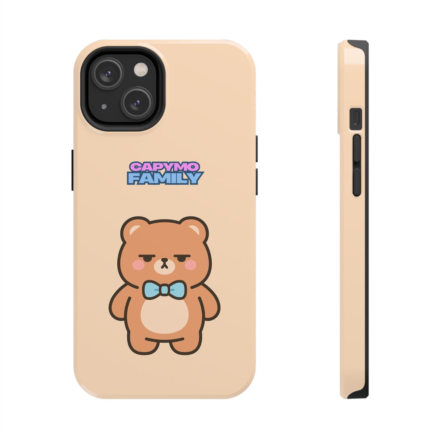 Capymo Family Cute Cartoon Bear Tough Phone Case –"Bobo" The Bear Phone Case - Capymo Family
