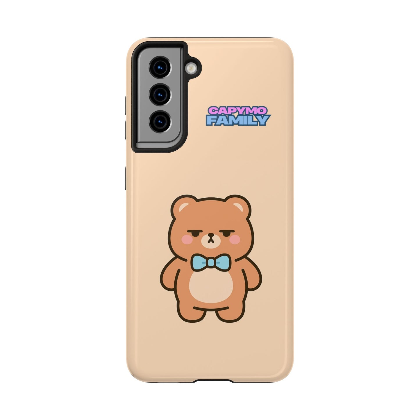 Capymo Family Cute Cartoon Bear Tough Phone Case –"Bobo" The Bear Phone Case - Capymo Family