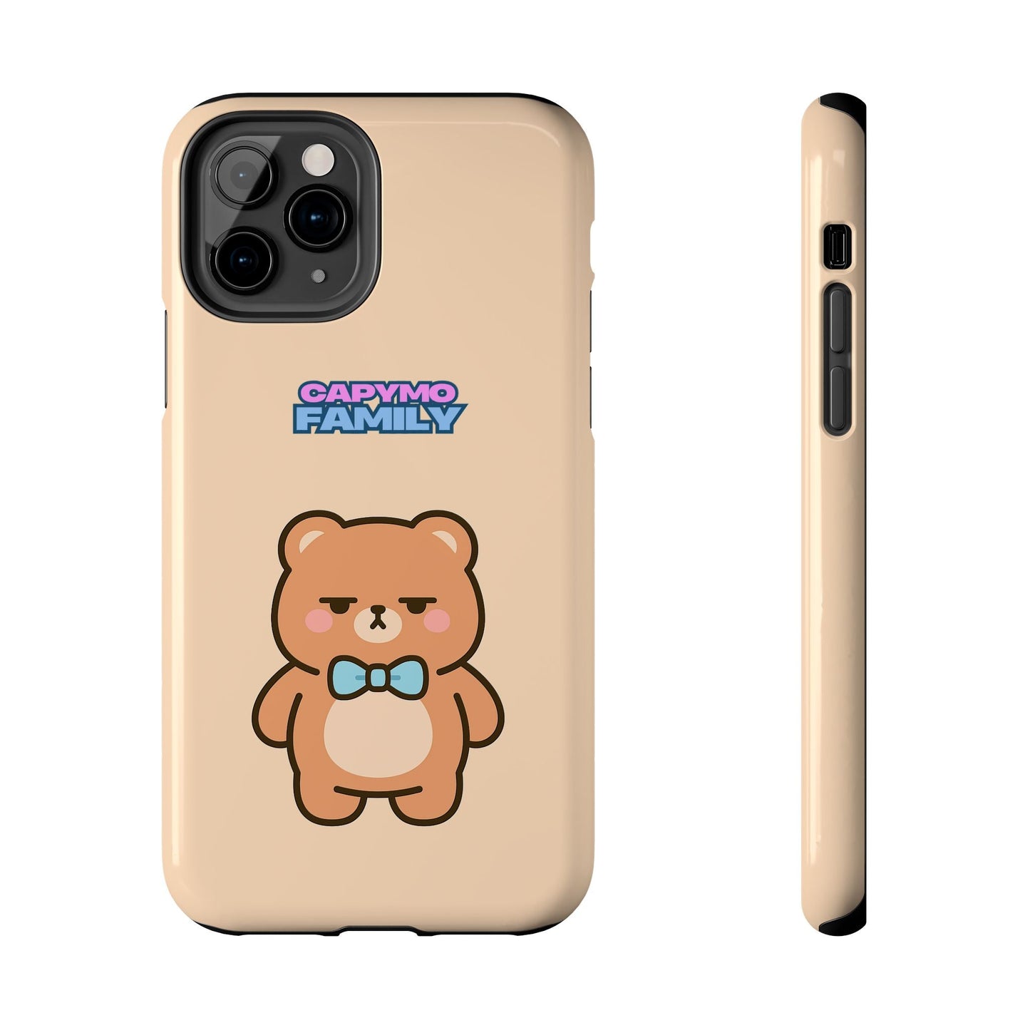 Capymo Family Cute Cartoon Bear Tough Phone Case –"Bobo" The Bear Phone Case - Capymo Family