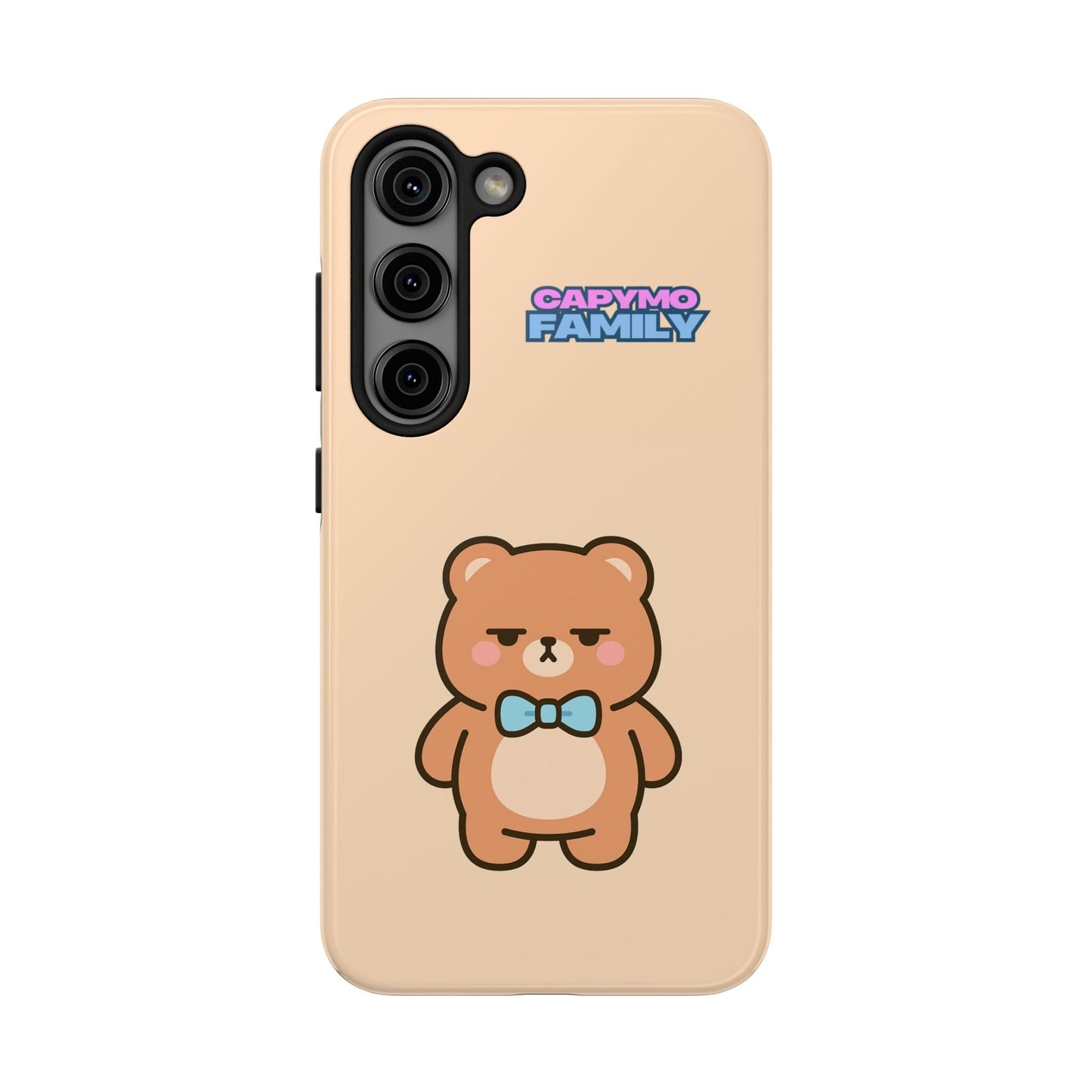 Capymo Family Cute Cartoon Bear Tough Phone Case –"Bobo" The Bear Phone Case - Capymo Family