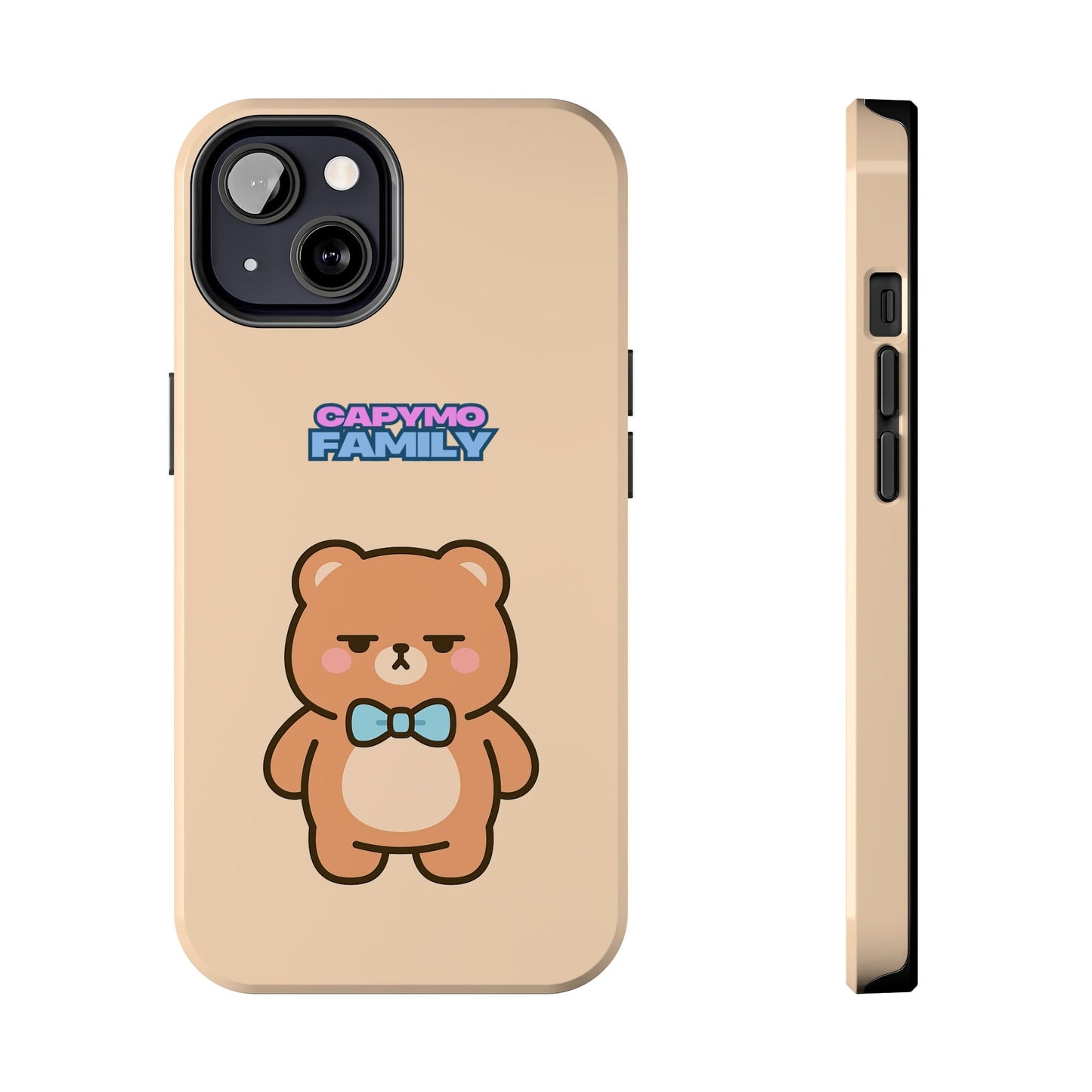 Capymo Family Cute Cartoon Bear Tough Phone Case –"Bobo" The Bear Phone Case - Capymo Family