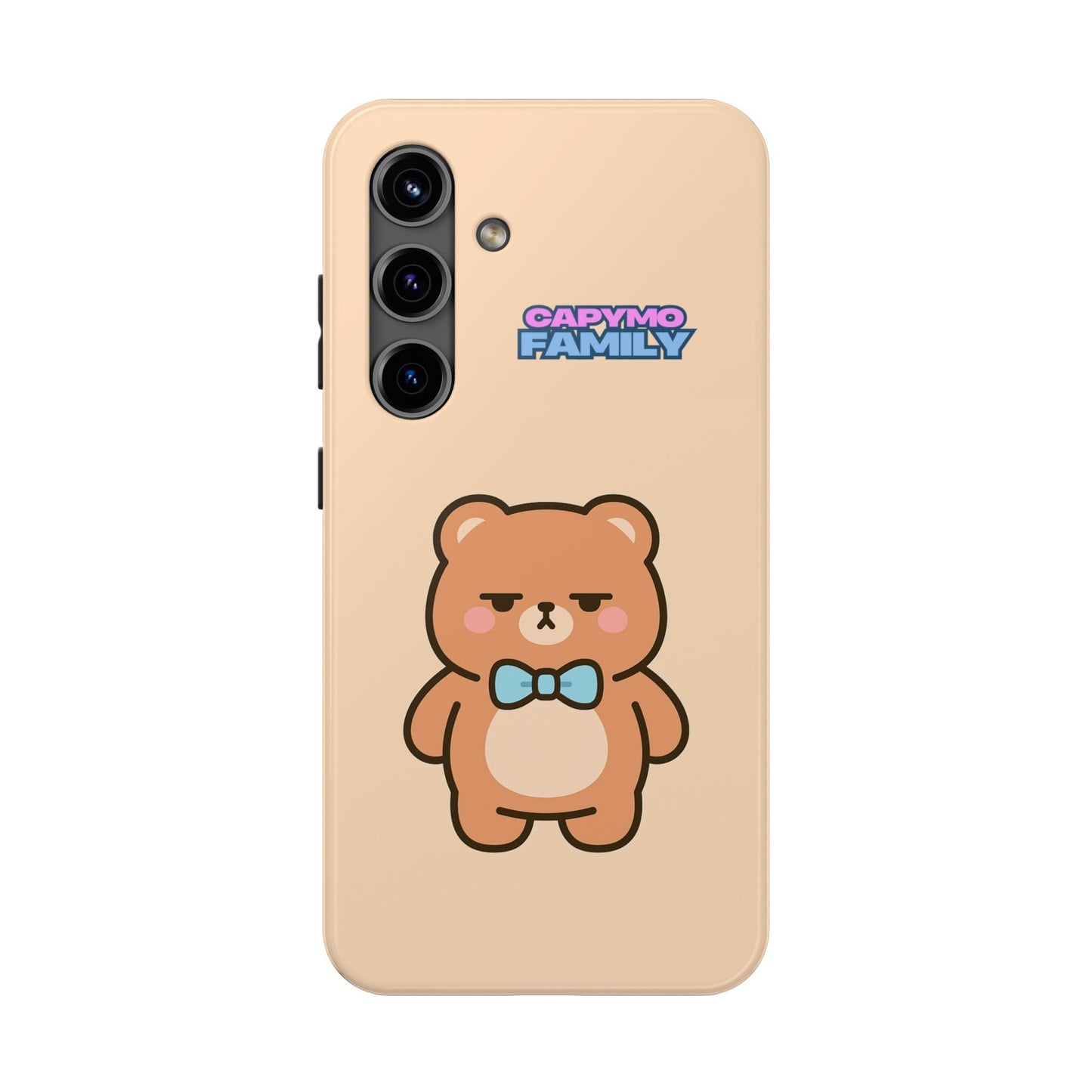 Capymo Family Cute Cartoon Bear Tough Phone Case –"Bobo" The Bear Phone Case - Capymo Family