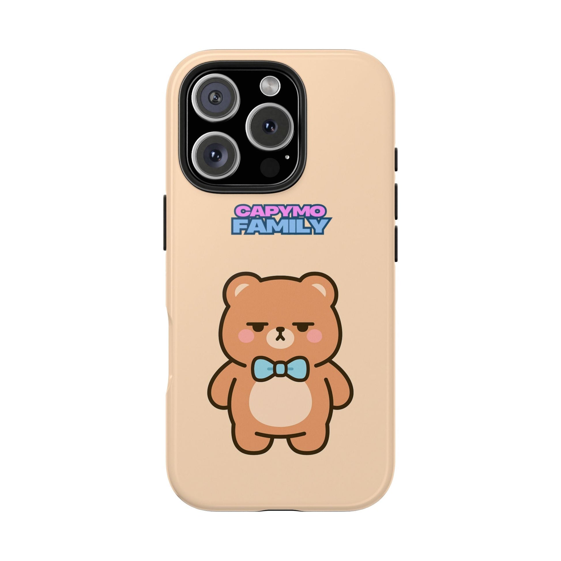 Capymo Family Cute Cartoon Bear Tough Phone Case –"Bobo" The Bear Phone Case - Capymo Family
