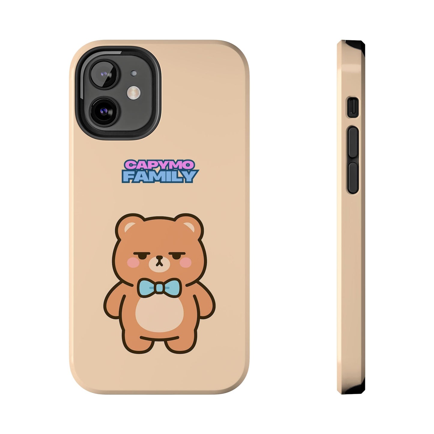 Capymo Family Cute Cartoon Bear Tough Phone Case –"Bobo" The Bear Phone Case - Capymo Family