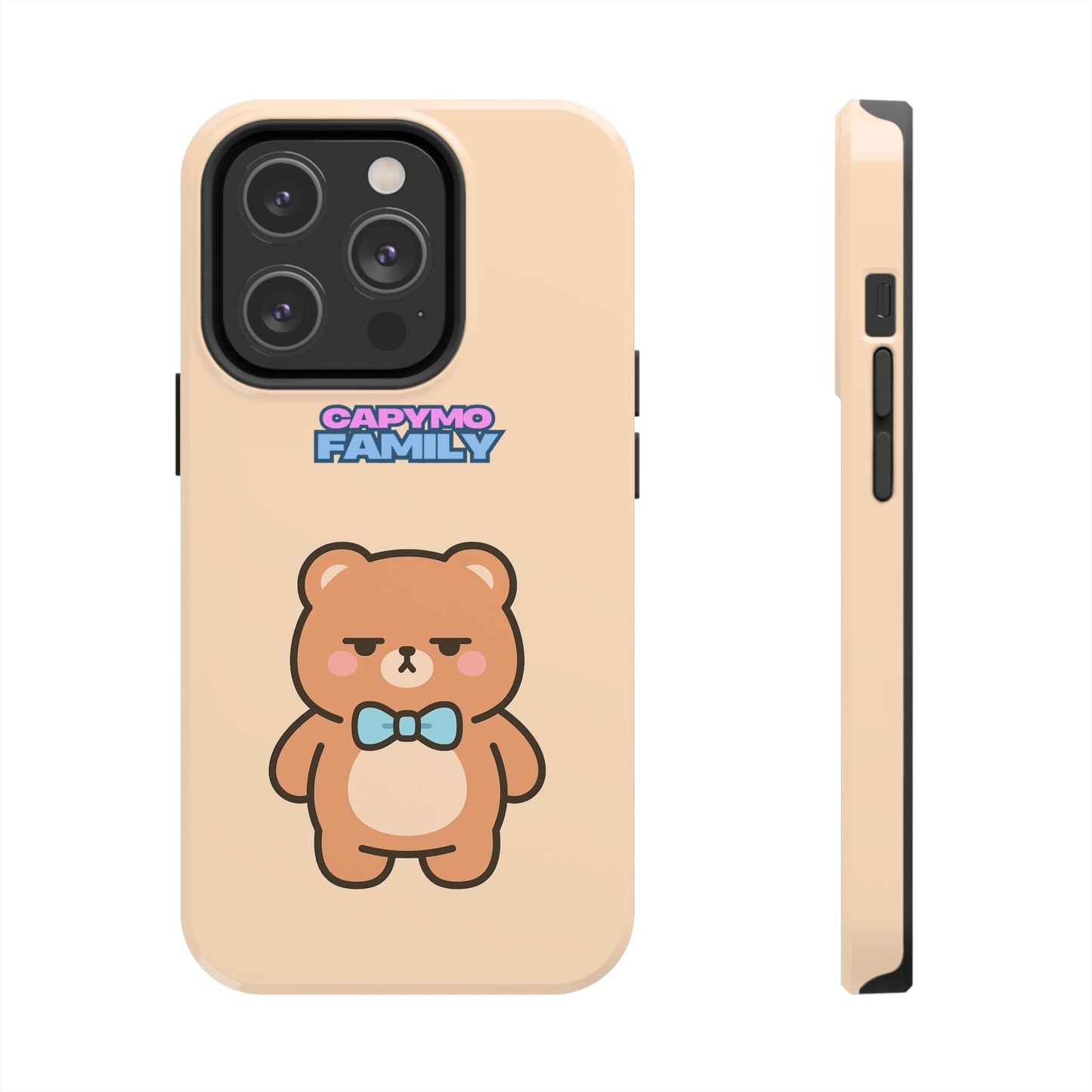 Capymo Family Cute Cartoon Bear Tough Phone Case –"Bobo" The Bear Phone Case - Capymo Family