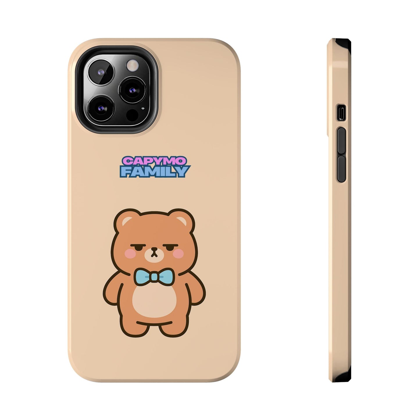 Capymo Family Cute Cartoon Bear Tough Phone Case –"Bobo" The Bear Phone Case - Capymo Family