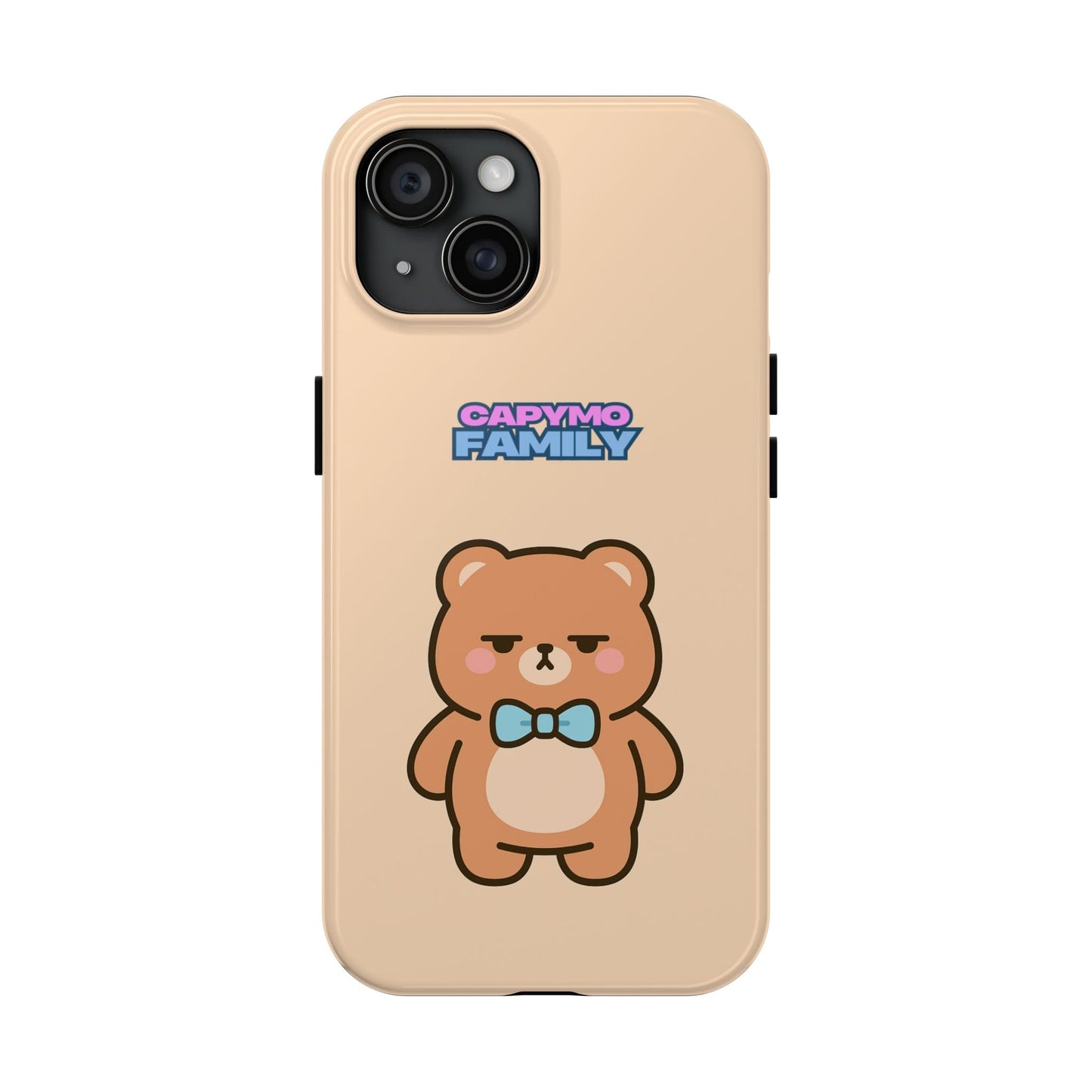 Capymo Family Cute Cartoon Bear Tough Phone Case –"Bobo" The Bear Phone Case - Capymo Family