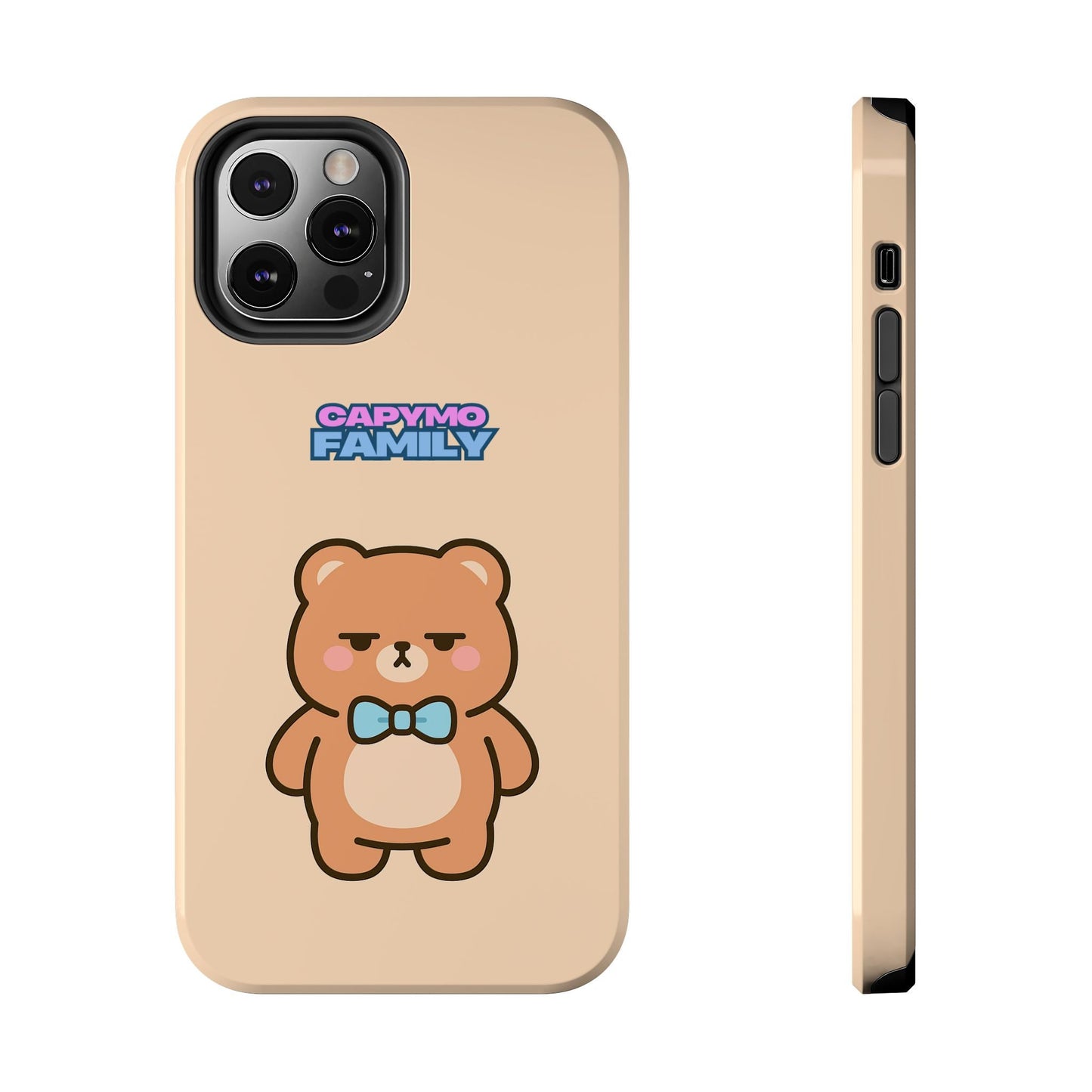 Capymo Family Cute Cartoon Bear Tough Phone Case –"Bobo" The Bear Phone Case - Capymo Family