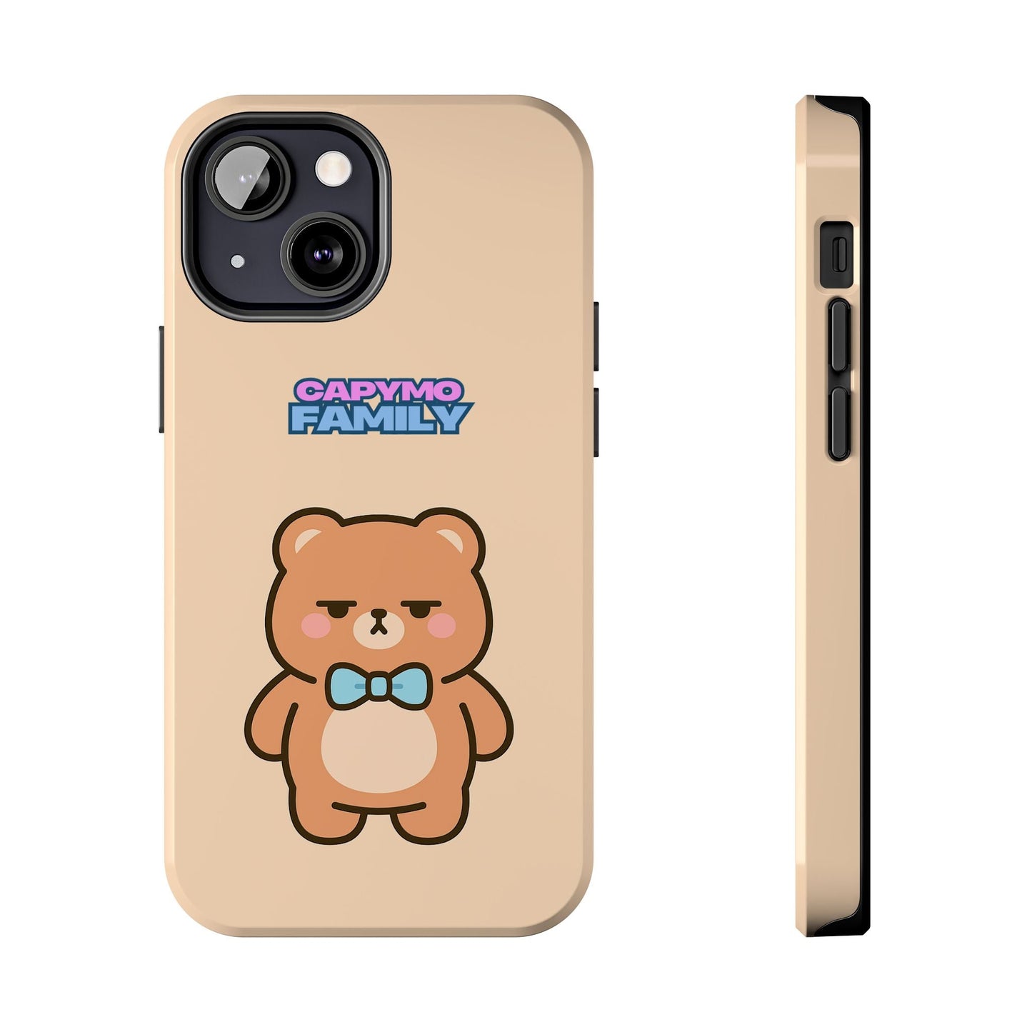 Capymo Family Cute Cartoon Bear Tough Phone Case –"Bobo" The Bear Phone Case - Capymo Family