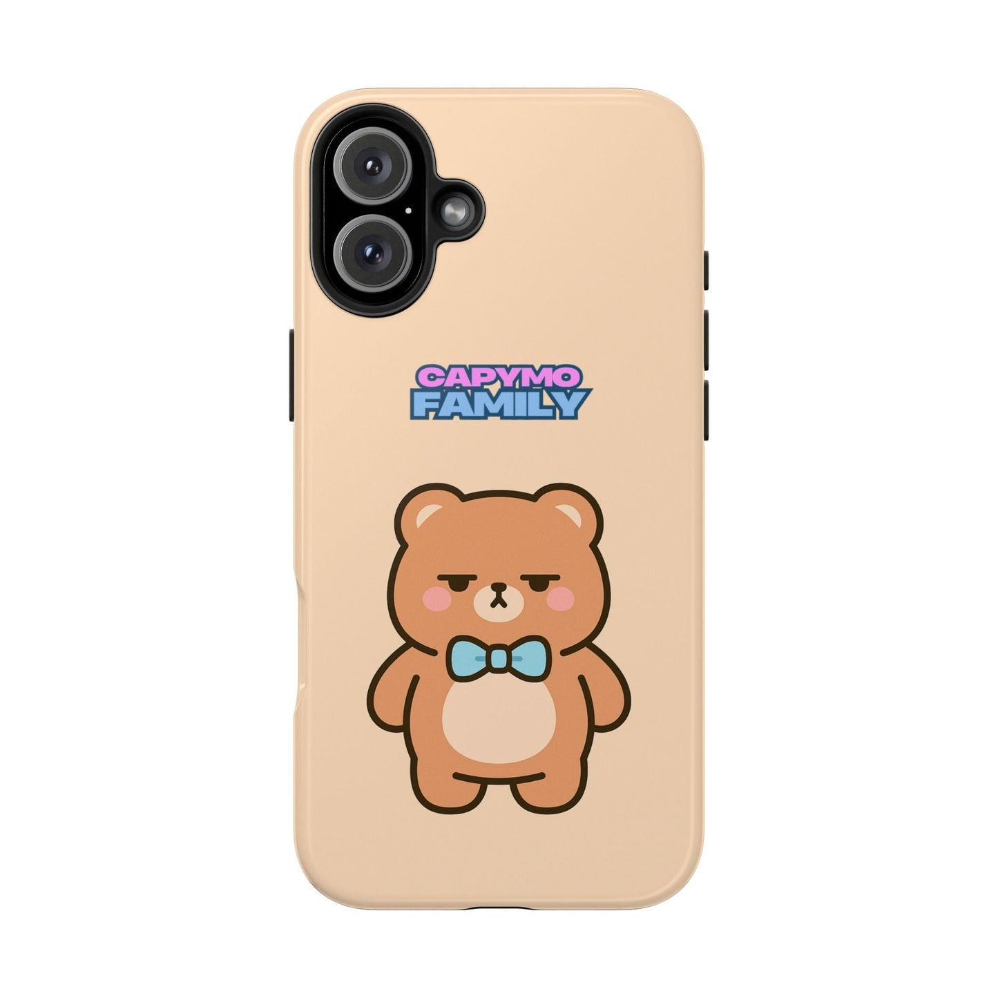 Capymo Family Cute Cartoon Bear Tough Phone Case –"Bobo" The Bear Phone Case - Capymo Family