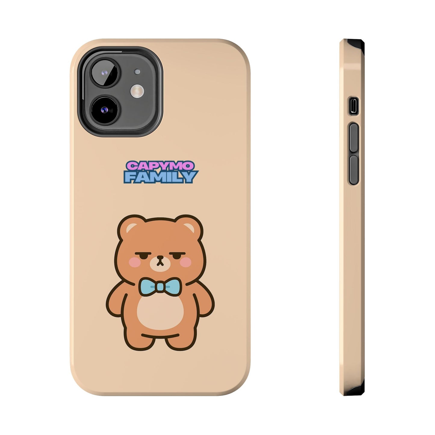 Capymo Family Cute Cartoon Bear Tough Phone Case –"Bobo" The Bear Phone Case - Capymo Family