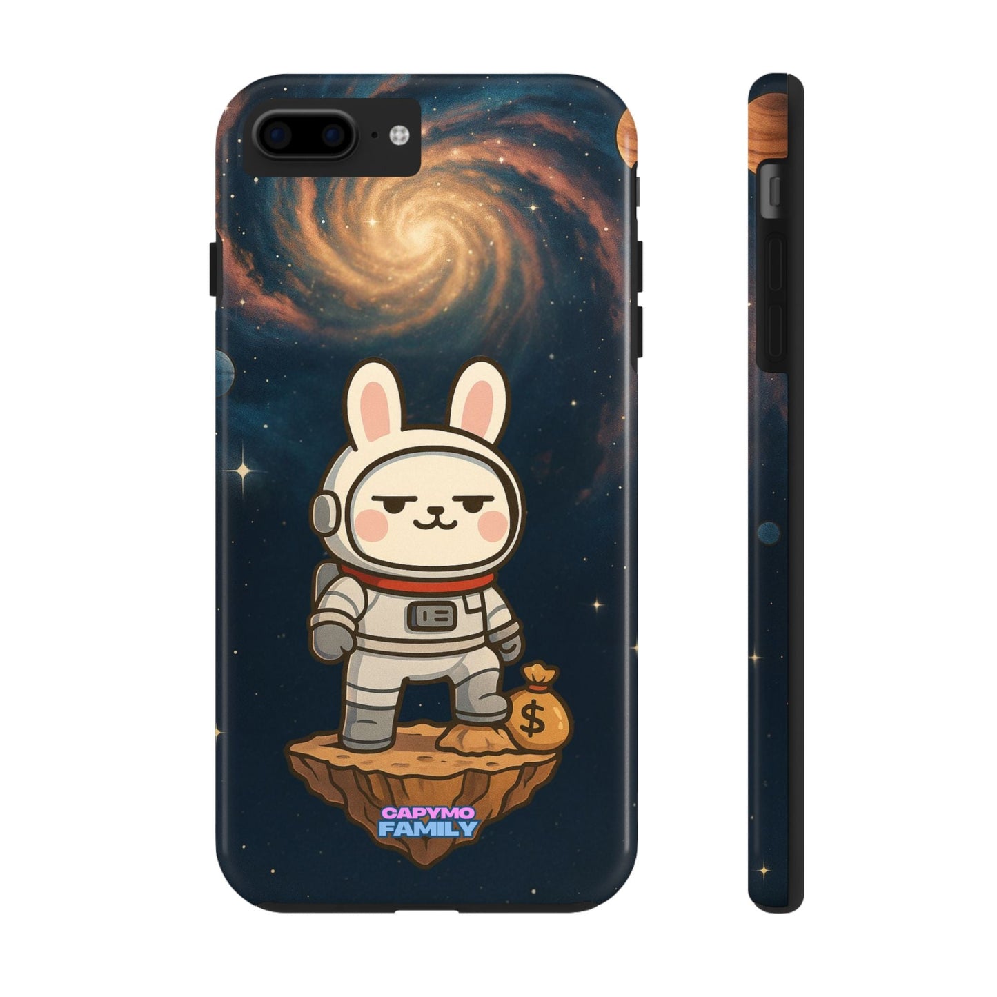 Capymo Family Cute Cartoon Bunny Tough Phone Case –Cute Astronaut Bunny "Toto" Phone Case - Capymo Family