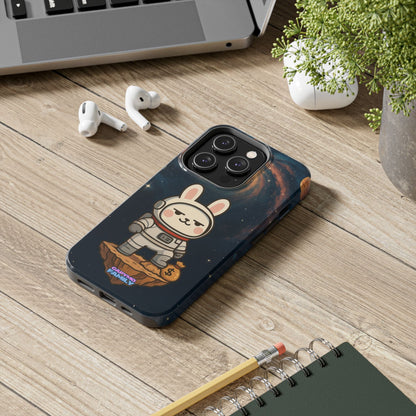 Capymo Family Cute Cartoon Bunny Tough Phone Case –Cute Astronaut Bunny "Toto" Phone Case - Capymo Family