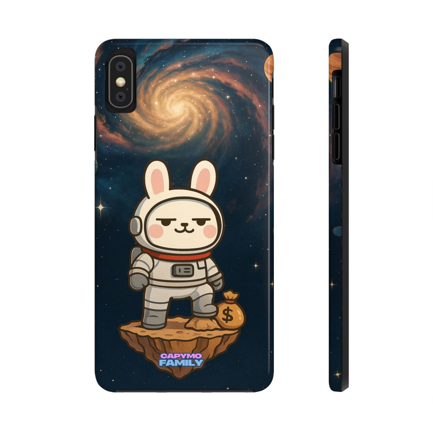 Capymo Family Cute Cartoon Bunny Tough Phone Case –Cute Astronaut Bunny "Toto" Phone Case - Capymo Family