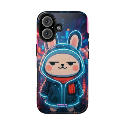 Capymo Family Cute Cartoon Bunny Tough Phone Case –Cyber Raincoat Bunny "Toto" Phone Case - Capymo Family