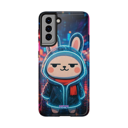 Capymo Family Cute Cartoon Bunny Tough Phone Case –Cyber Raincoat Bunny "Toto" Phone Case - Capymo Family
