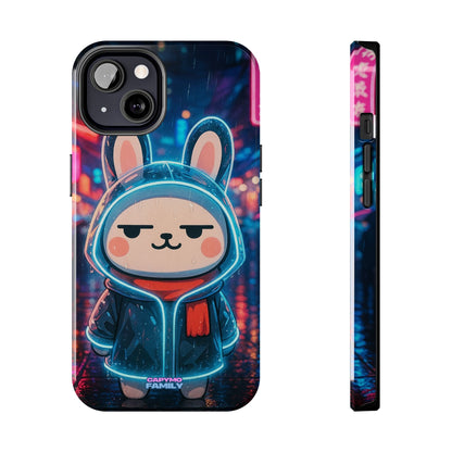 Capymo Family Cute Cartoon Bunny Tough Phone Case –Cyber Raincoat Bunny "Toto" Phone Case - Capymo Family