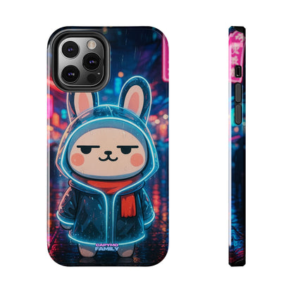 Capymo Family Cute Cartoon Bunny Tough Phone Case –Cyber Raincoat Bunny "Toto" Phone Case - Capymo Family