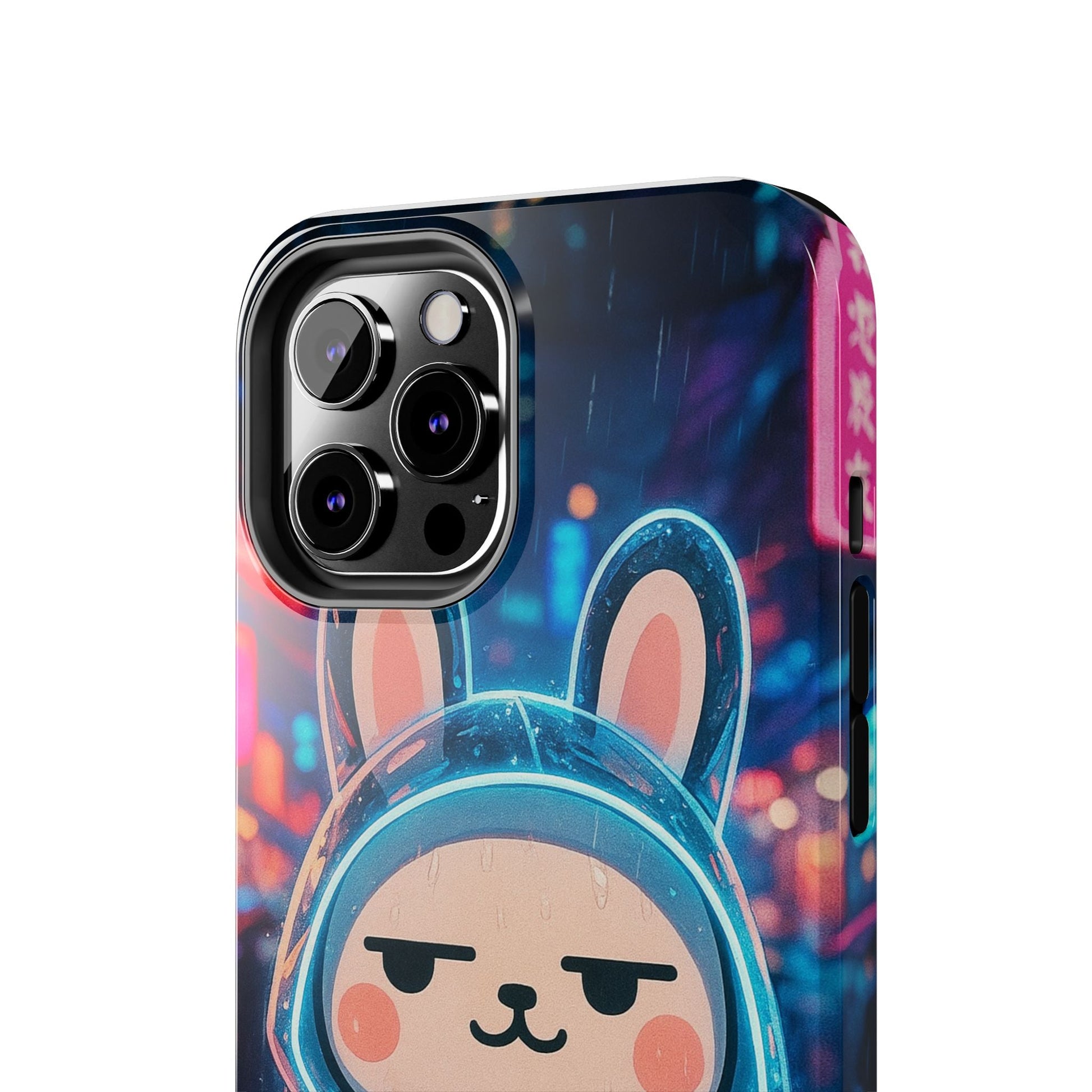Capymo Family Cute Cartoon Bunny Tough Phone Case –Cyber Raincoat Bunny "Toto" Phone Case - Capymo Family