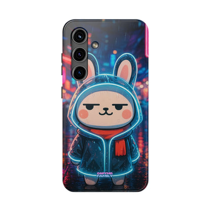 Capymo Family Cute Cartoon Bunny Tough Phone Case –Cyber Raincoat Bunny "Toto" Phone Case - Capymo Family