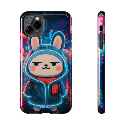 Capymo Family Cute Cartoon Bunny Tough Phone Case –Cyber Raincoat Bunny "Toto" Phone Case - Capymo Family