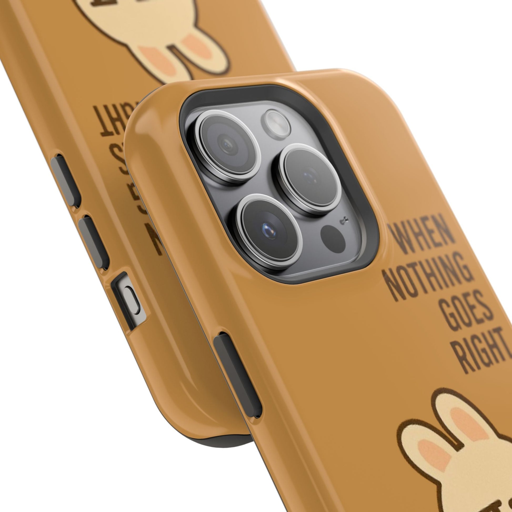 Capymo Family Cute Cartoon Bunny Tough Phone Case –Go Left Bunny "Toto" Phone Case - Capymo Family