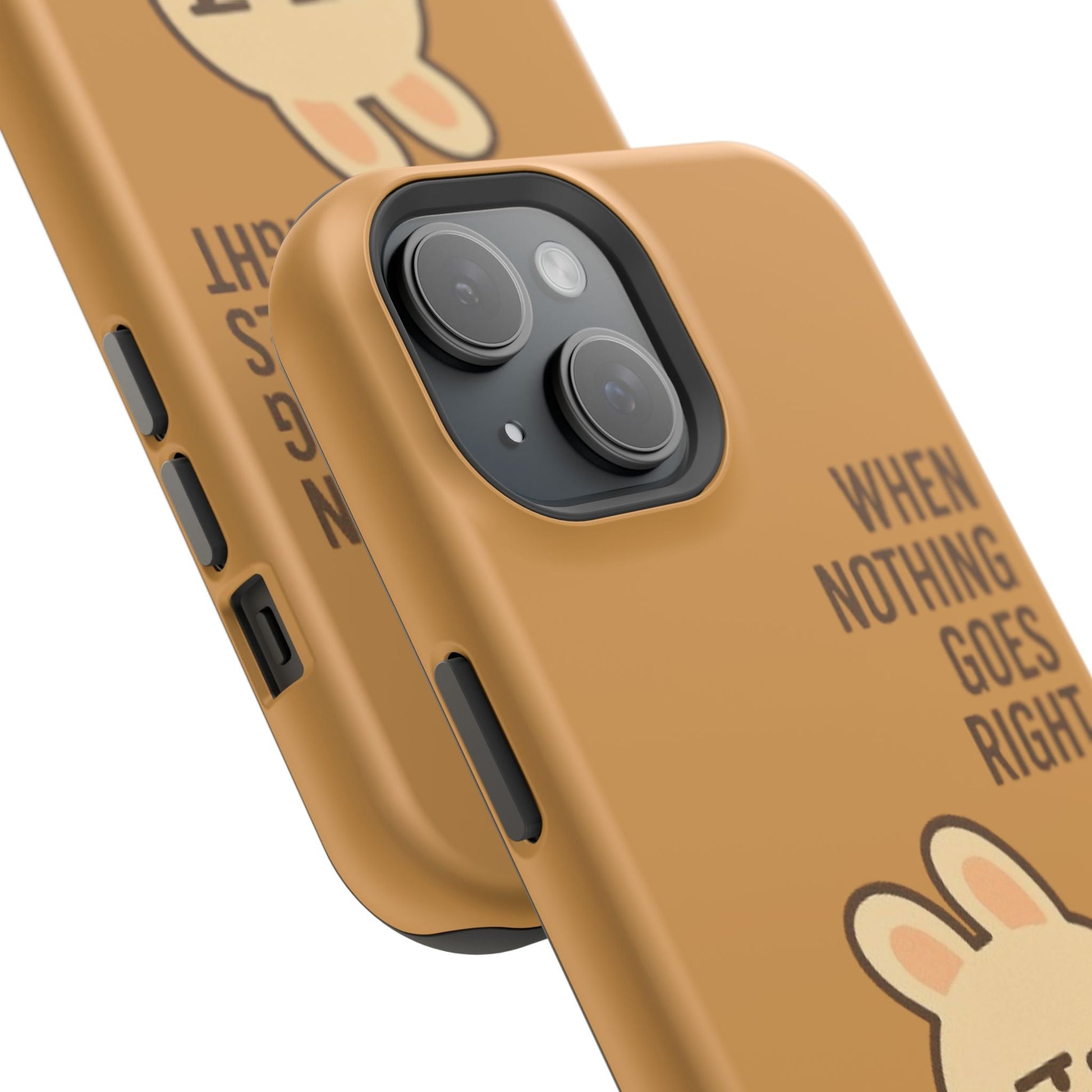 Capymo Family Cute Cartoon Bunny Tough Phone Case –Go Left Bunny "Toto" Phone Case - Capymo Family