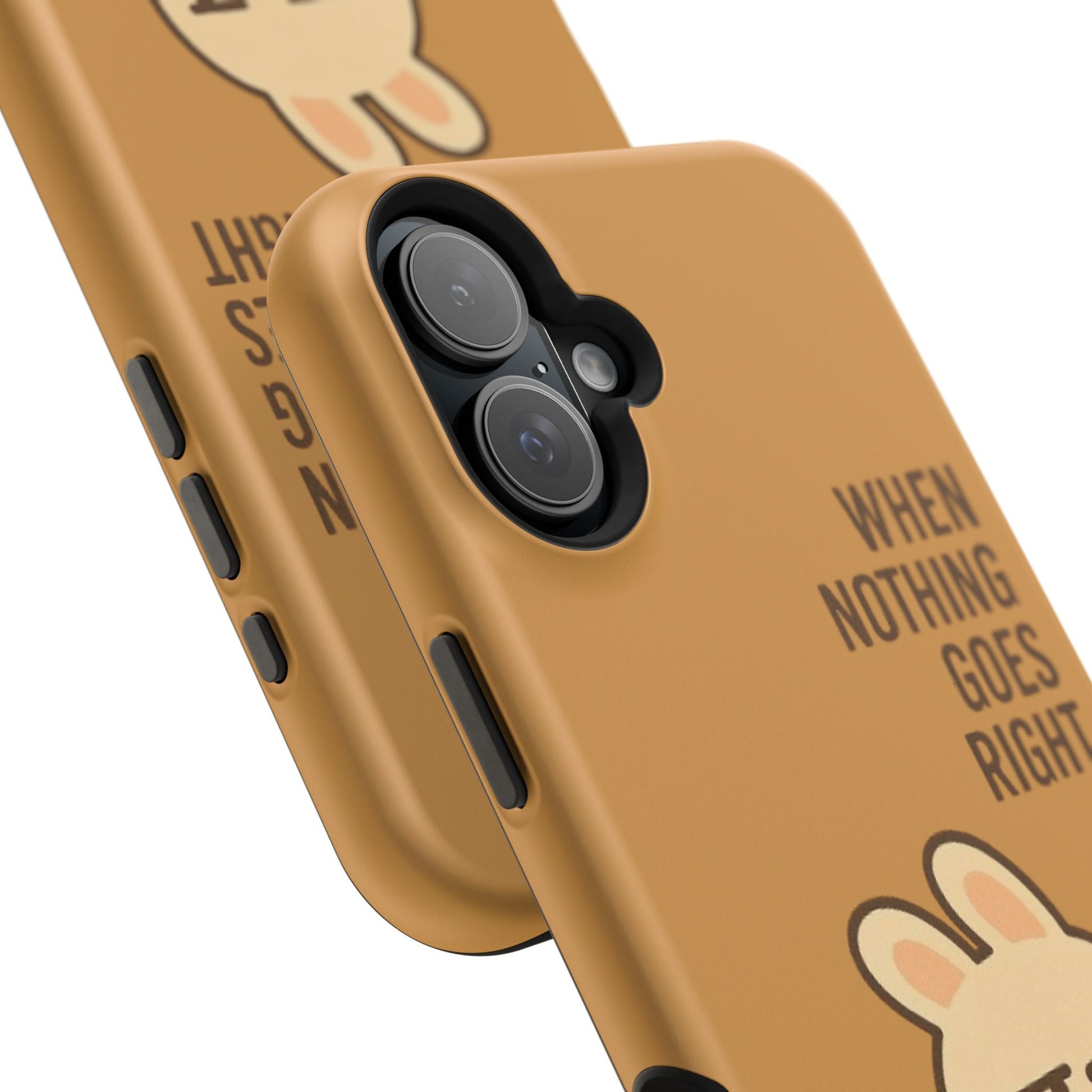 Capymo Family Cute Cartoon Bunny Tough Phone Case –Go Left Bunny "Toto" Phone Case - Capymo Family