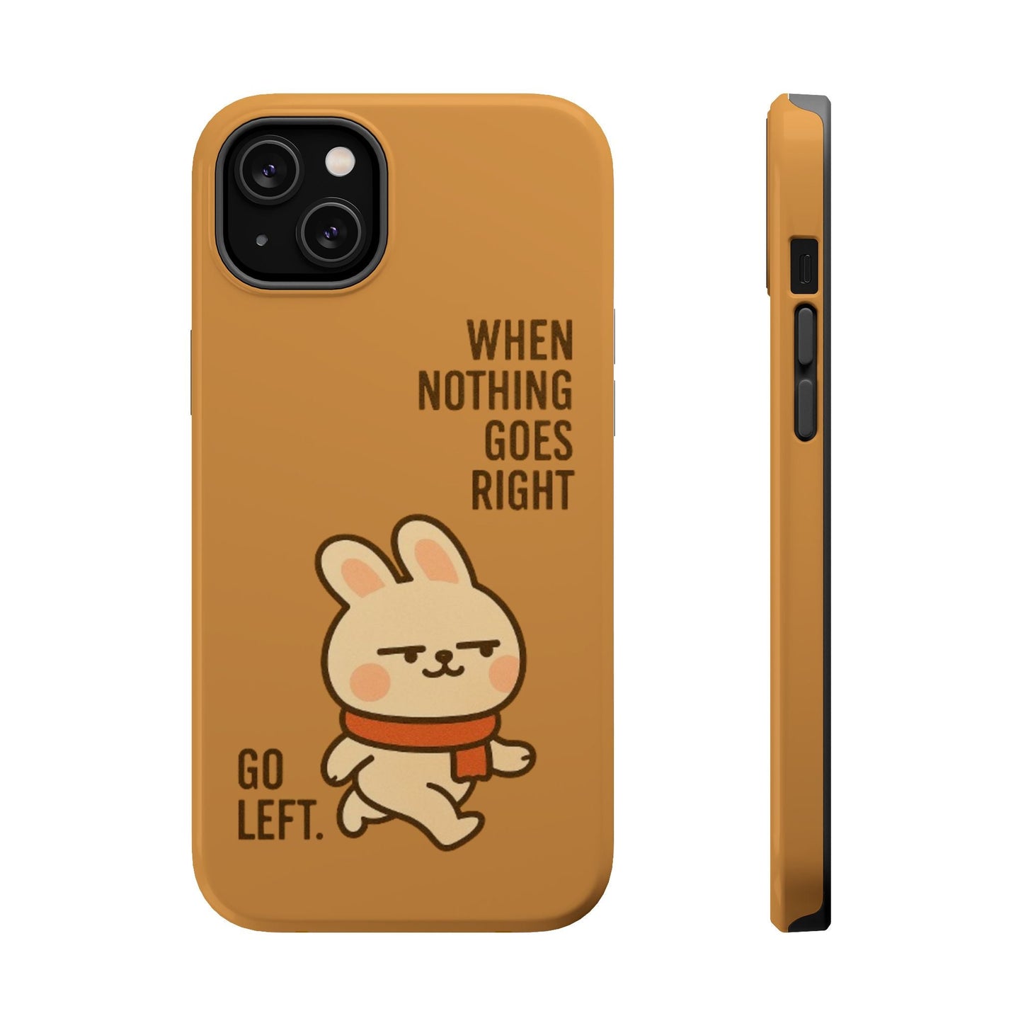 Capymo Family Cute Cartoon Bunny Tough Phone Case –Go Left Bunny "Toto" Phone Case - Capymo Family