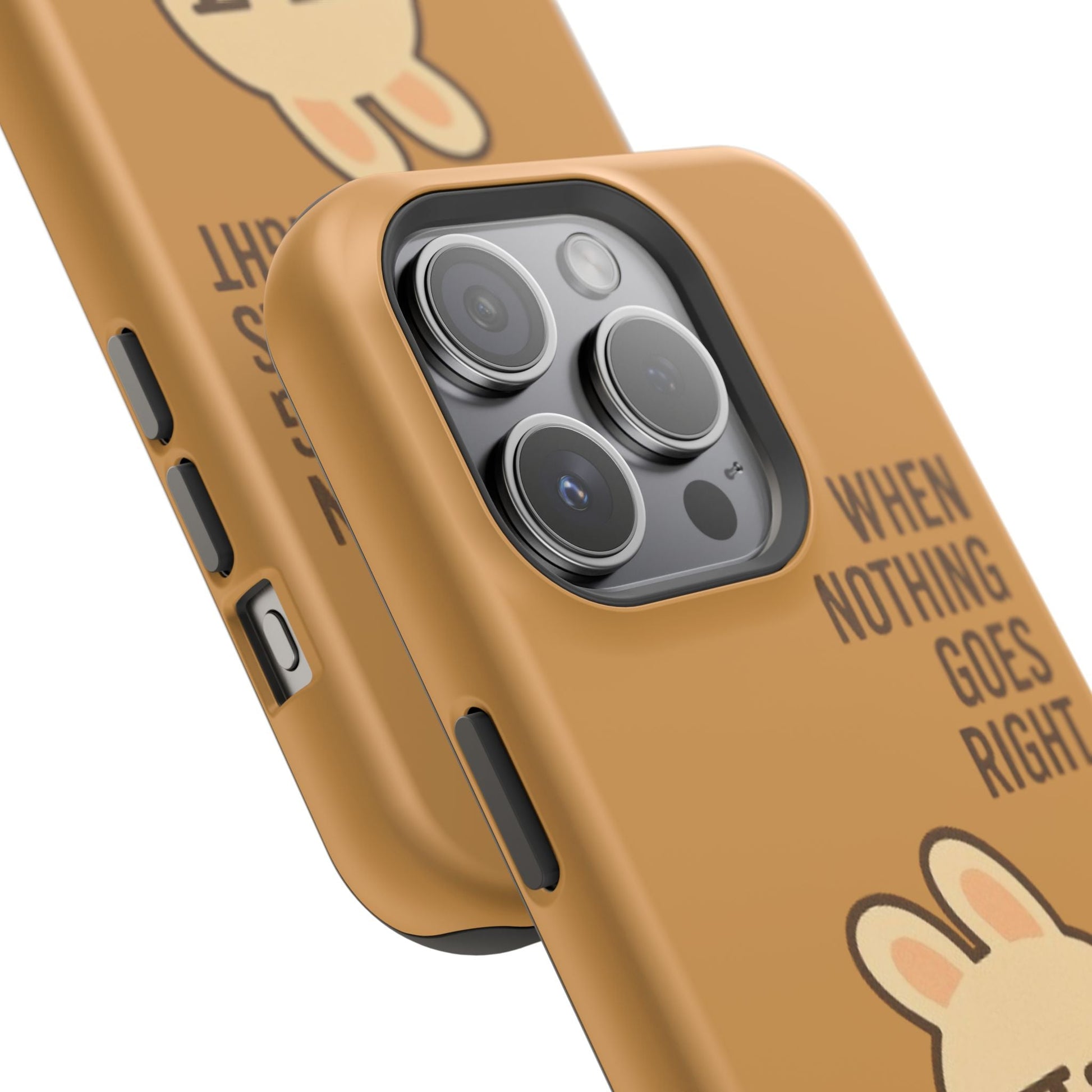Capymo Family Cute Cartoon Bunny Tough Phone Case –Go Left Bunny "Toto" Phone Case - Capymo Family