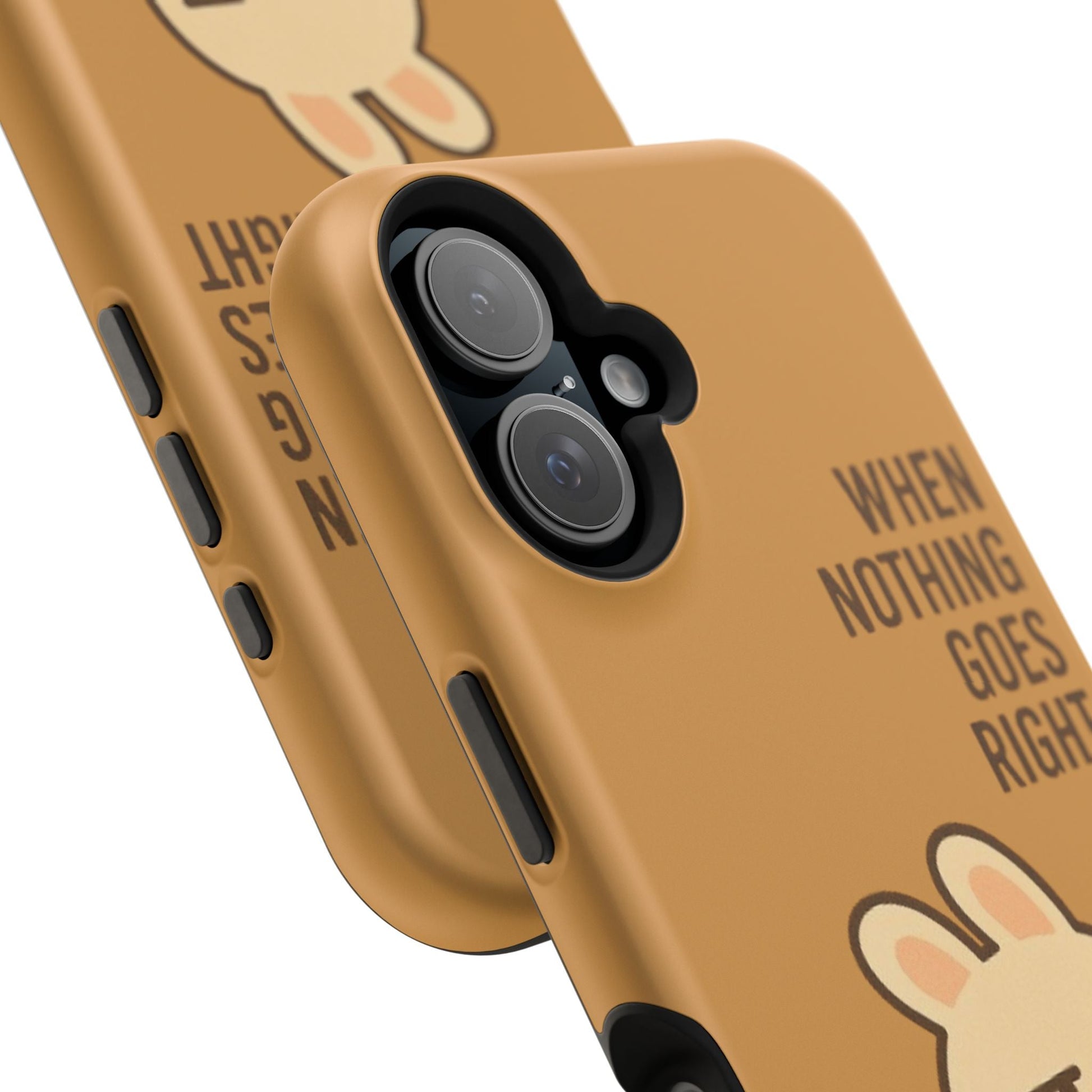 Capymo Family Cute Cartoon Bunny Tough Phone Case –Go Left Bunny "Toto" Phone Case - Capymo Family
