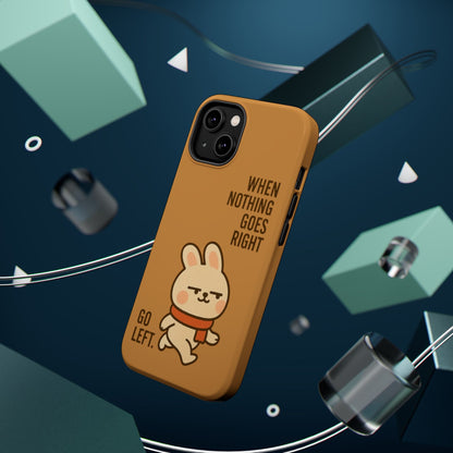 Capymo Family Cute Cartoon Bunny Tough Phone Case –Go Left Bunny "Toto" Phone Case - Capymo Family
