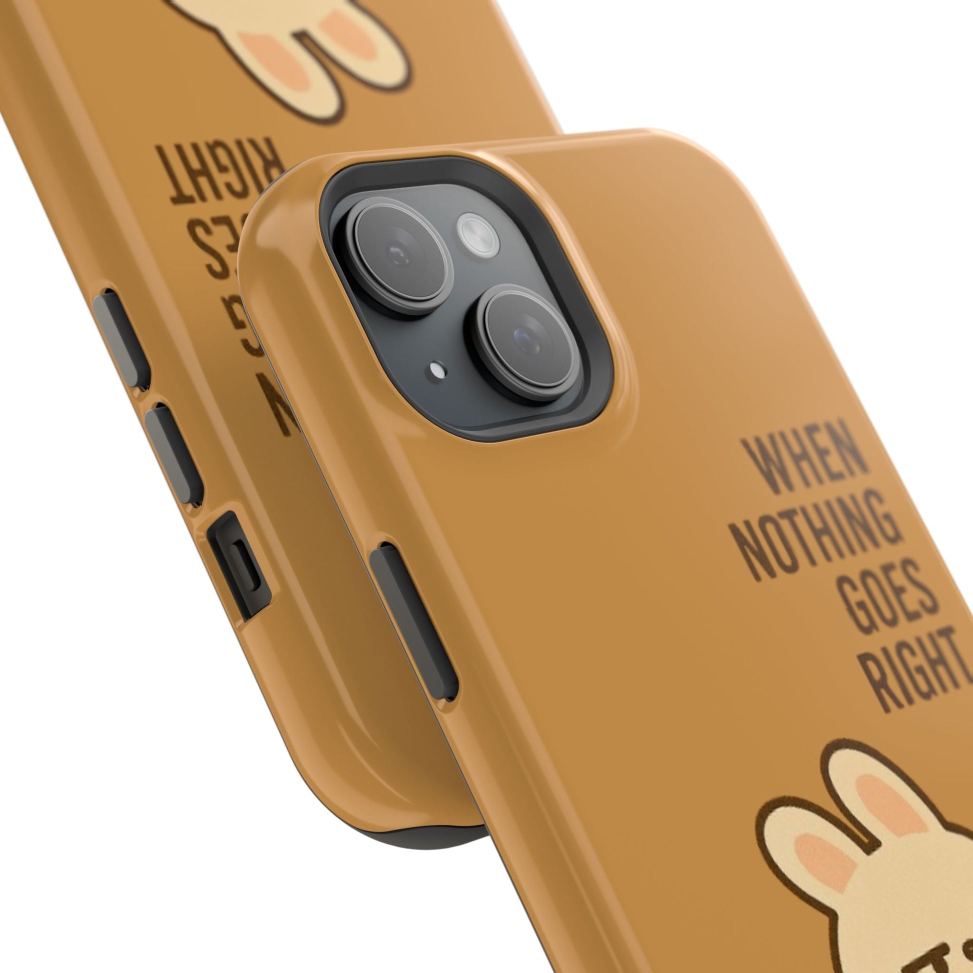 Capymo Family Cute Cartoon Bunny Tough Phone Case –Go Left Bunny "Toto" Phone Case - Capymo Family