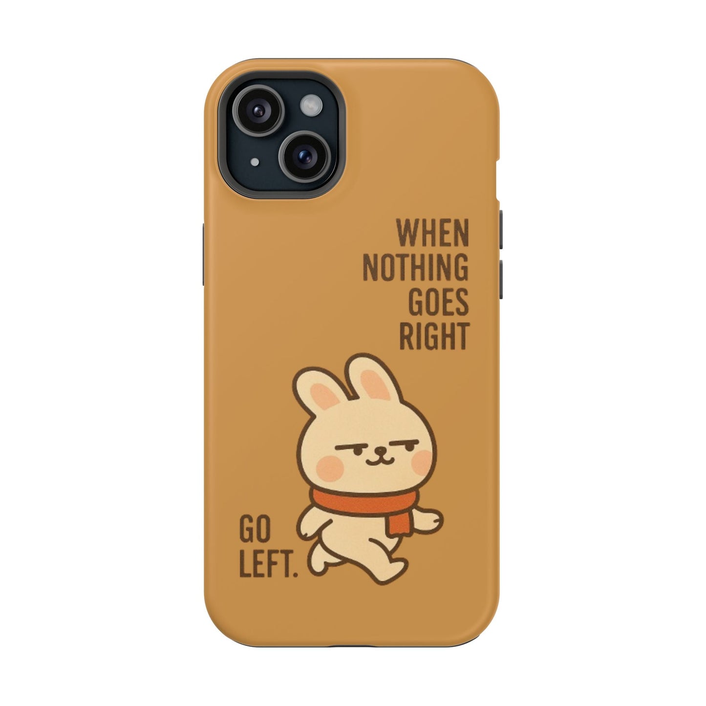 Capymo Family Cute Cartoon Bunny Tough Phone Case –Go Left Bunny "Toto" Phone Case - Capymo Family