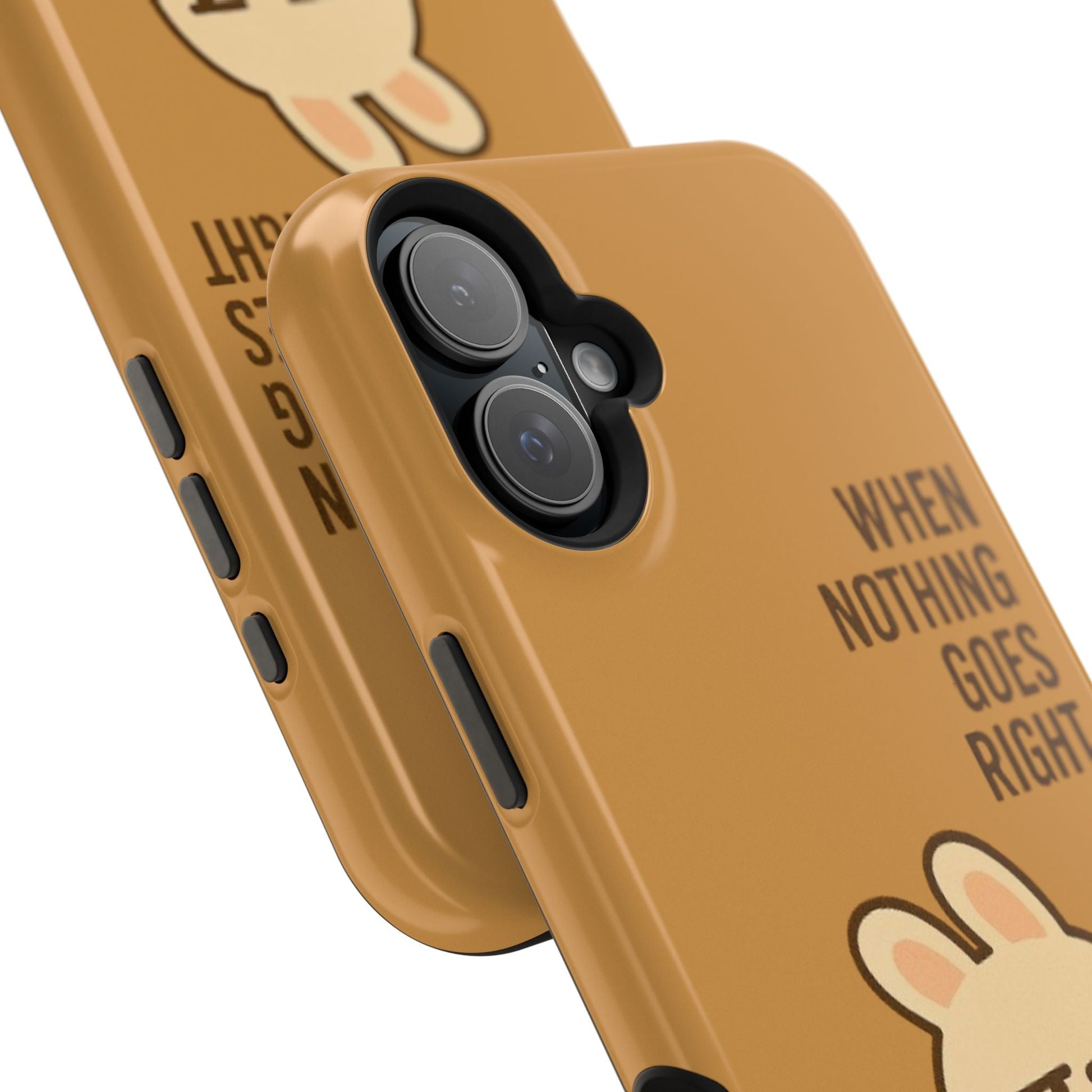 Capymo Family Cute Cartoon Bunny Tough Phone Case –Go Left Bunny "Toto" Phone Case - Capymo Family