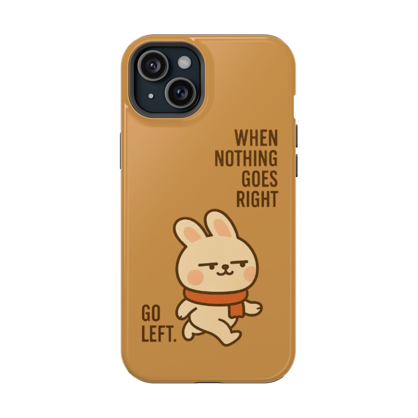 Capymo Family Cute Cartoon Bunny Tough Phone Case –Go Left Bunny "Toto" Phone Case - Capymo Family