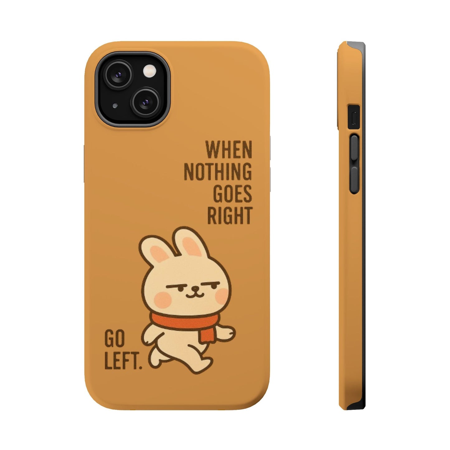 Capymo Family Cute Cartoon Bunny Tough Phone Case –Go Left Bunny "Toto" Phone Case - Capymo Family