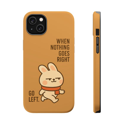 Capymo Family Cute Cartoon Bunny Tough Phone Case –Go Left Bunny "Toto" Phone Case - Capymo Family