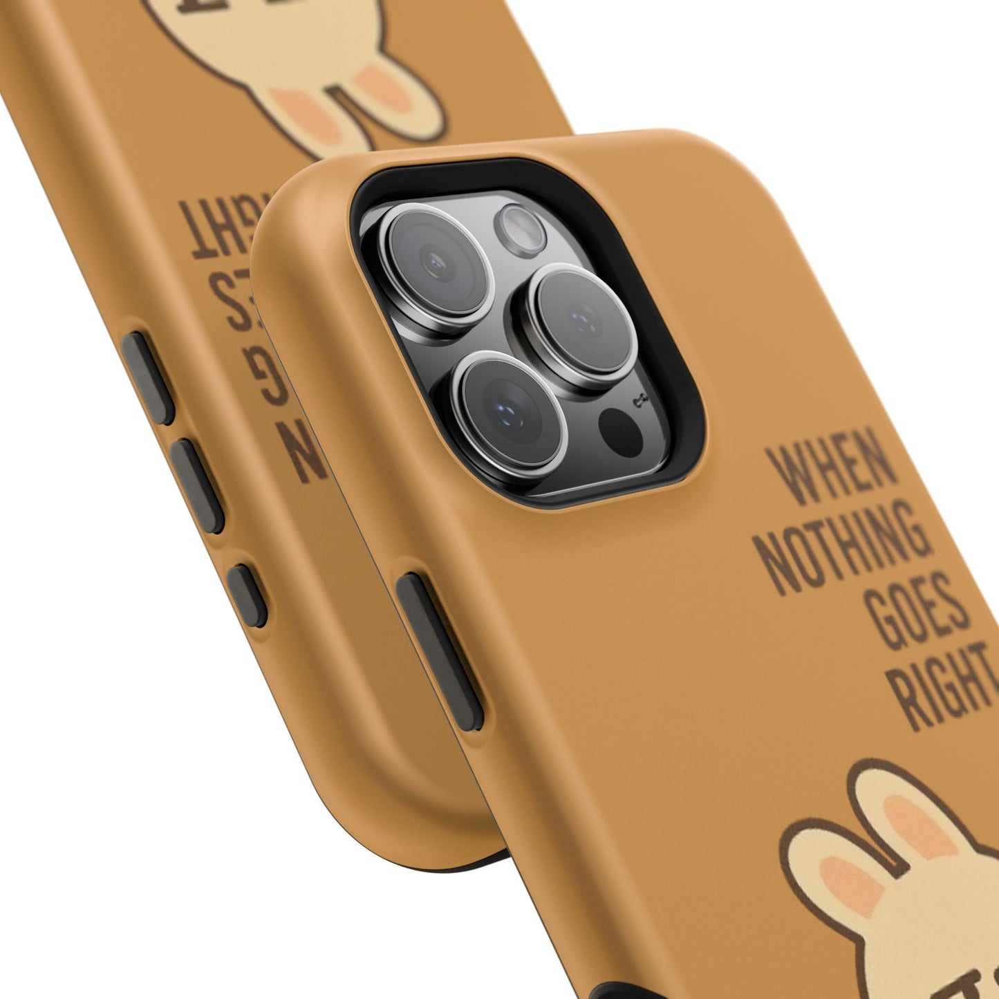 Capymo Family Cute Cartoon Bunny Tough Phone Case –Go Left Bunny "Toto" Phone Case - Capymo Family