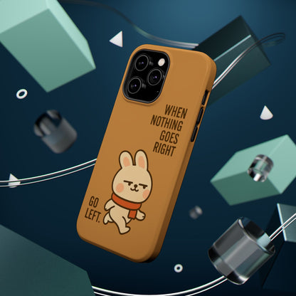 Capymo Family Cute Cartoon Bunny Tough Phone Case –Go Left Bunny "Toto" Phone Case - Capymo Family