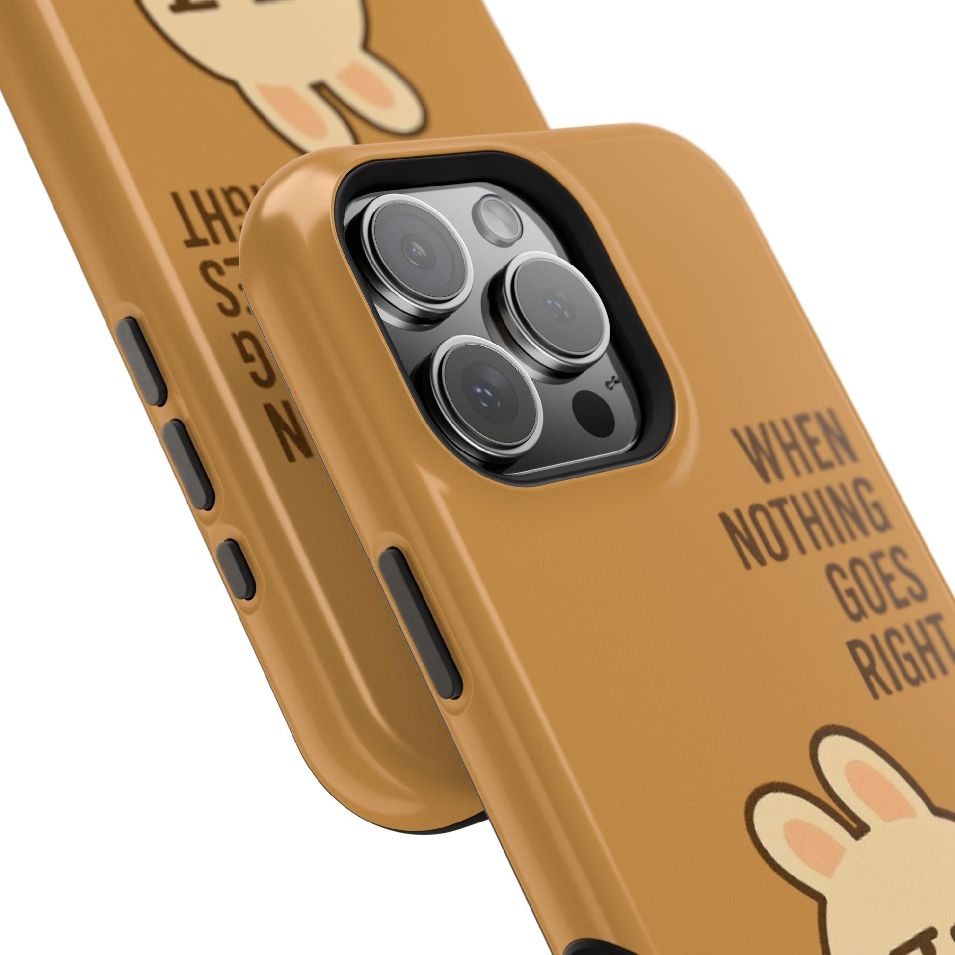 Capymo Family Cute Cartoon Bunny Tough Phone Case –Go Left Bunny "Toto" Phone Case - Capymo Family