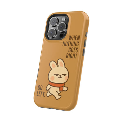 Capymo Family Cute Cartoon Bunny Tough Phone Case –Go Left Bunny "Toto" Phone Case - Capymo Family