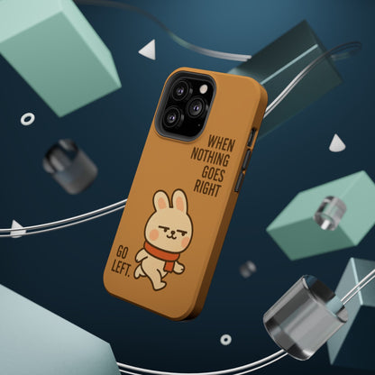Capymo Family Cute Cartoon Bunny Tough Phone Case –Go Left Bunny "Toto" Phone Case - Capymo Family