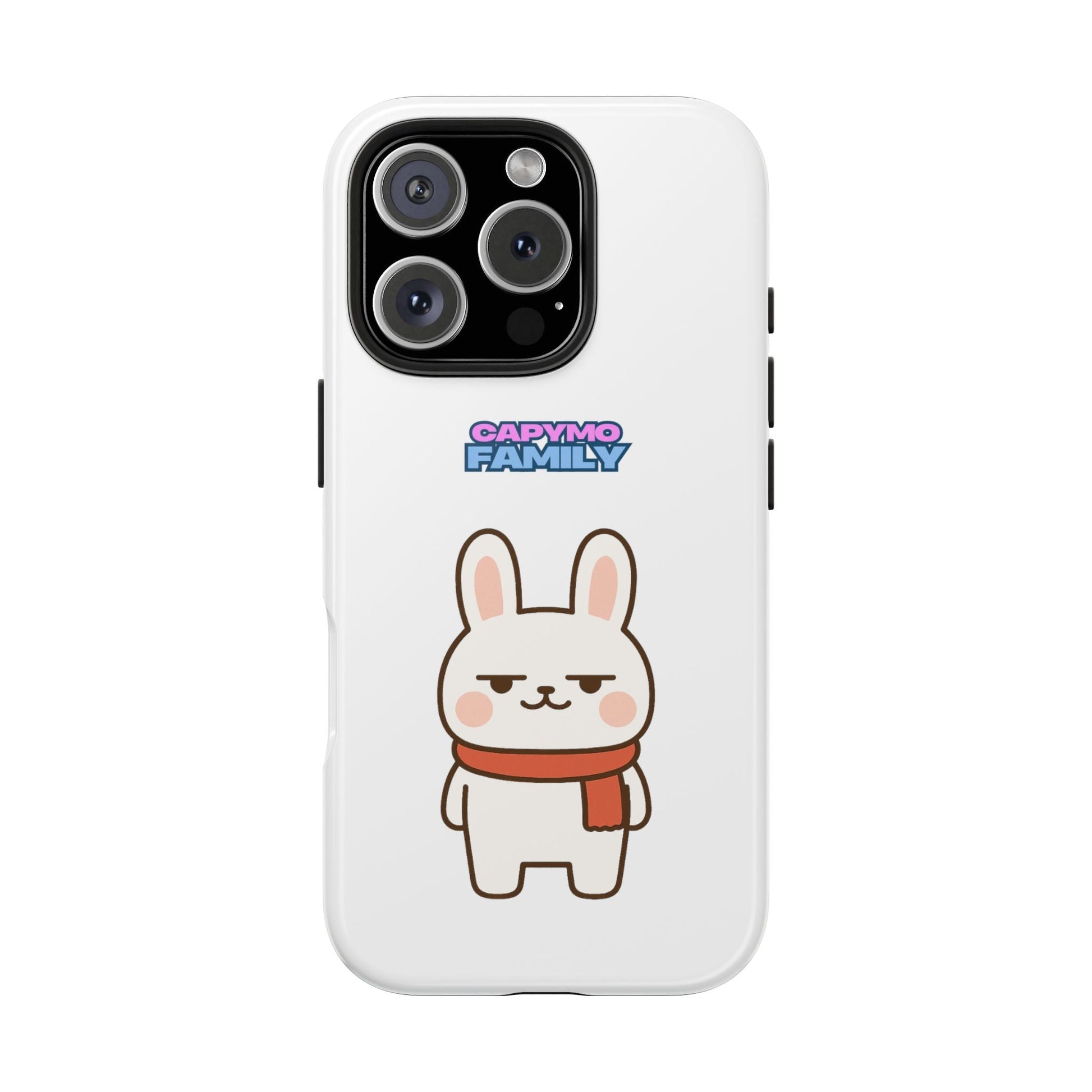 Capymo Family Cute Cartoon Bunny Tough Phone Case –"Toto" The Bunny Phone Case - Capymo Family