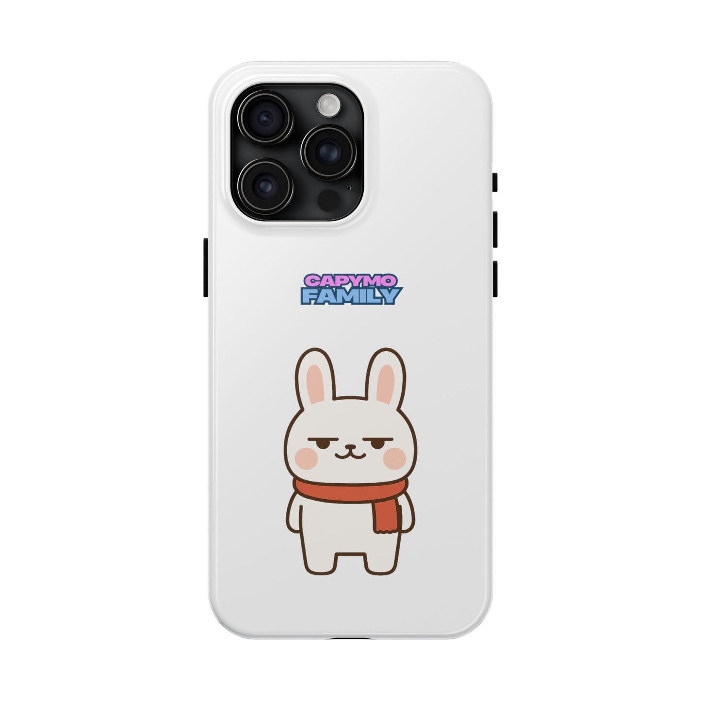 Capymo Family Cute Cartoon Bunny Tough Phone Case –"Toto" The Bunny Phone Case - Capymo Family